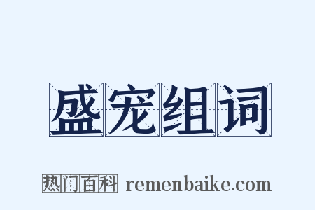 盛宠组词是什么意思的图片